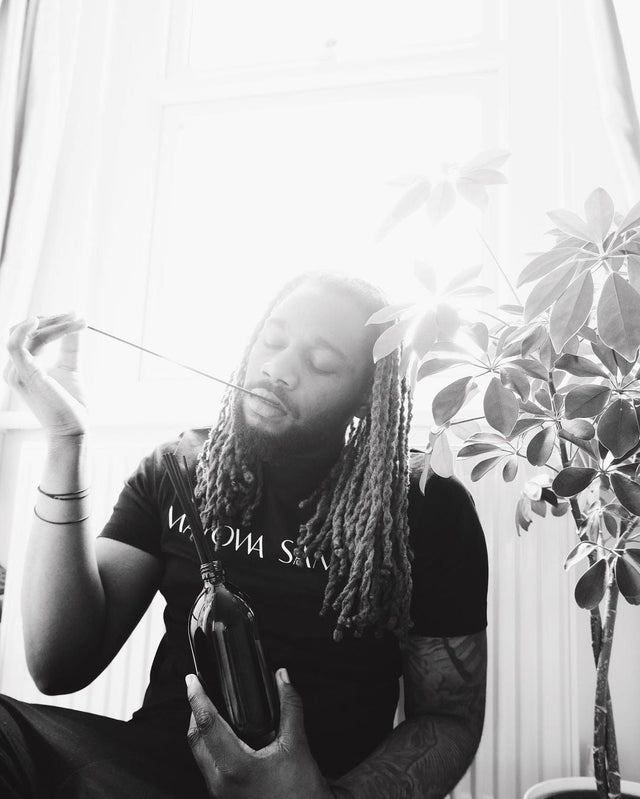 A minimalist scene reflecting stillness and intentionality, inspired by the Mayowa Samuel wellness philosophy.