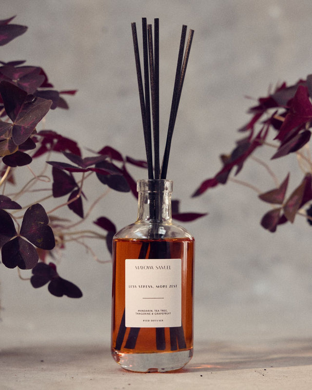 Less Stress, More Zest - Essential Oil Reed Diffuser