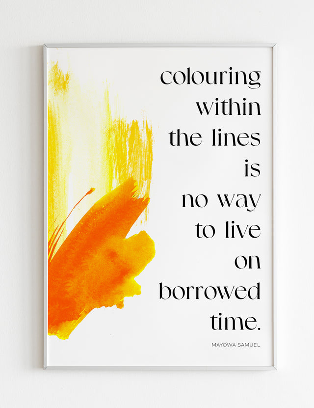 Colouring within the lines - A3 Print